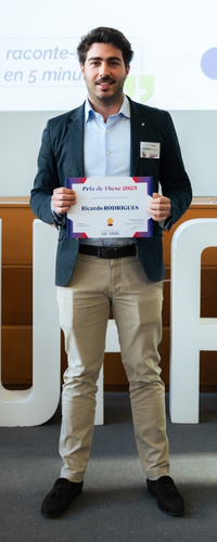 Photo lauréat prix de these 2025 - Ricardo Rodrigues